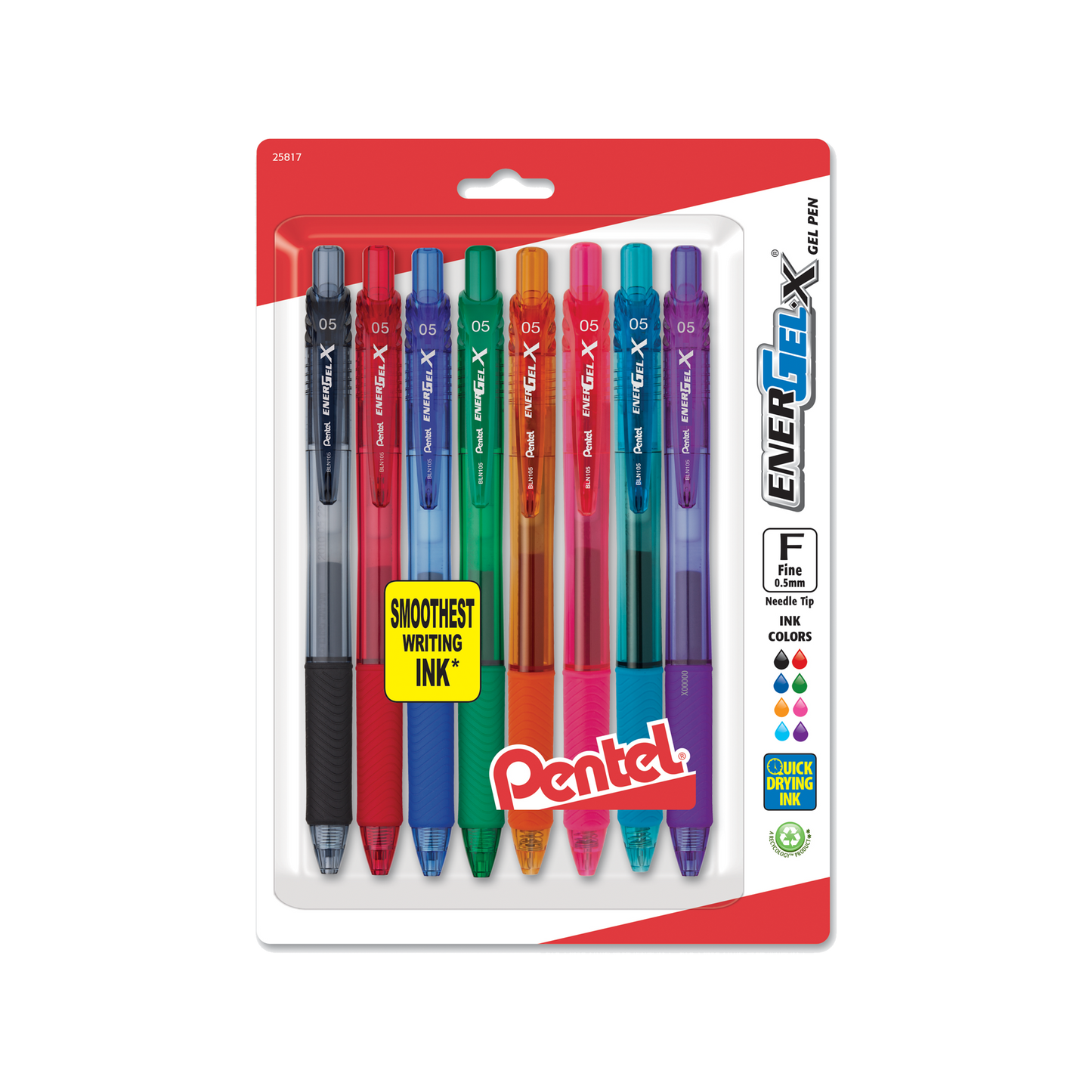 12 Pack of Gel Writersa, Extra Fine Point Pens