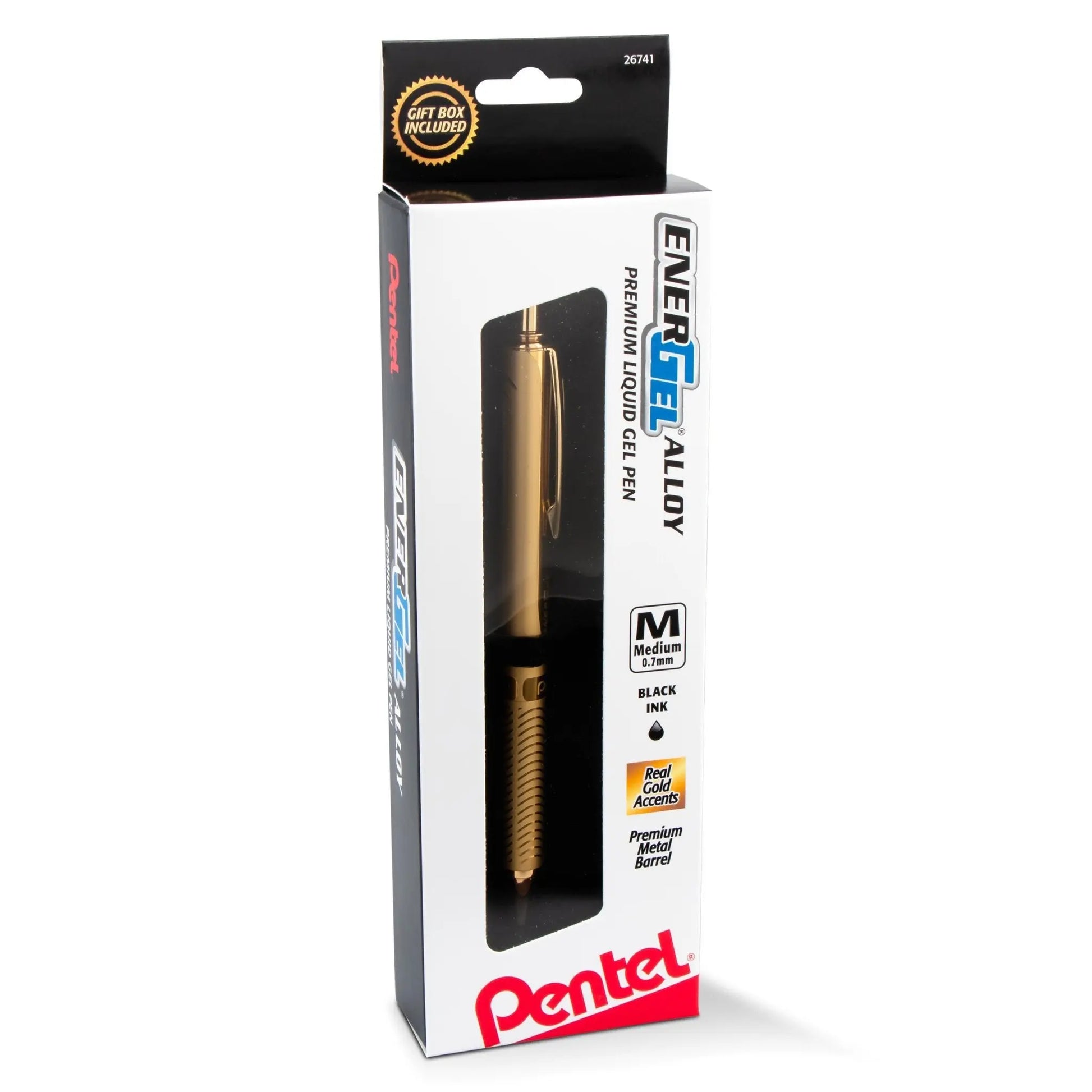 EnerGel Alloy Gel Pen - Gold Barrel - Pentel of America, Ltd.