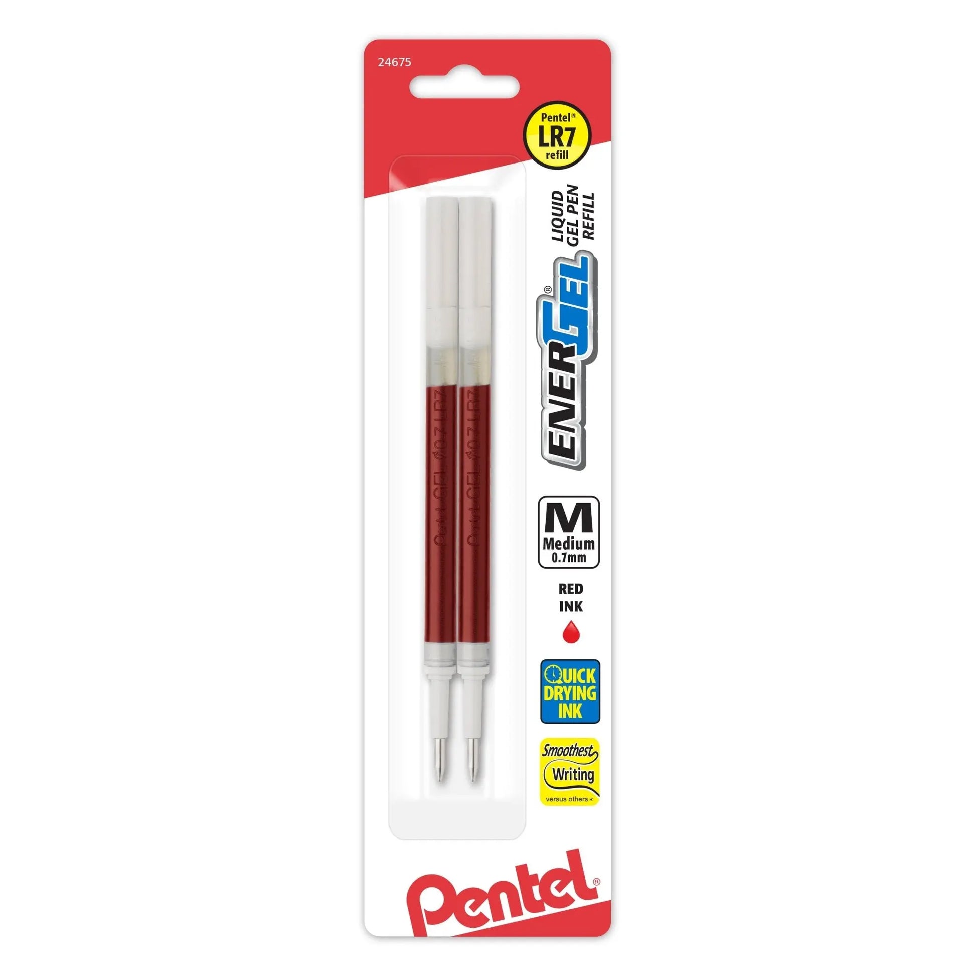 EnerGel® Liquid Gel Pen Refill, 0.7mm, 2 Pack - Pentel of America, Ltd.
