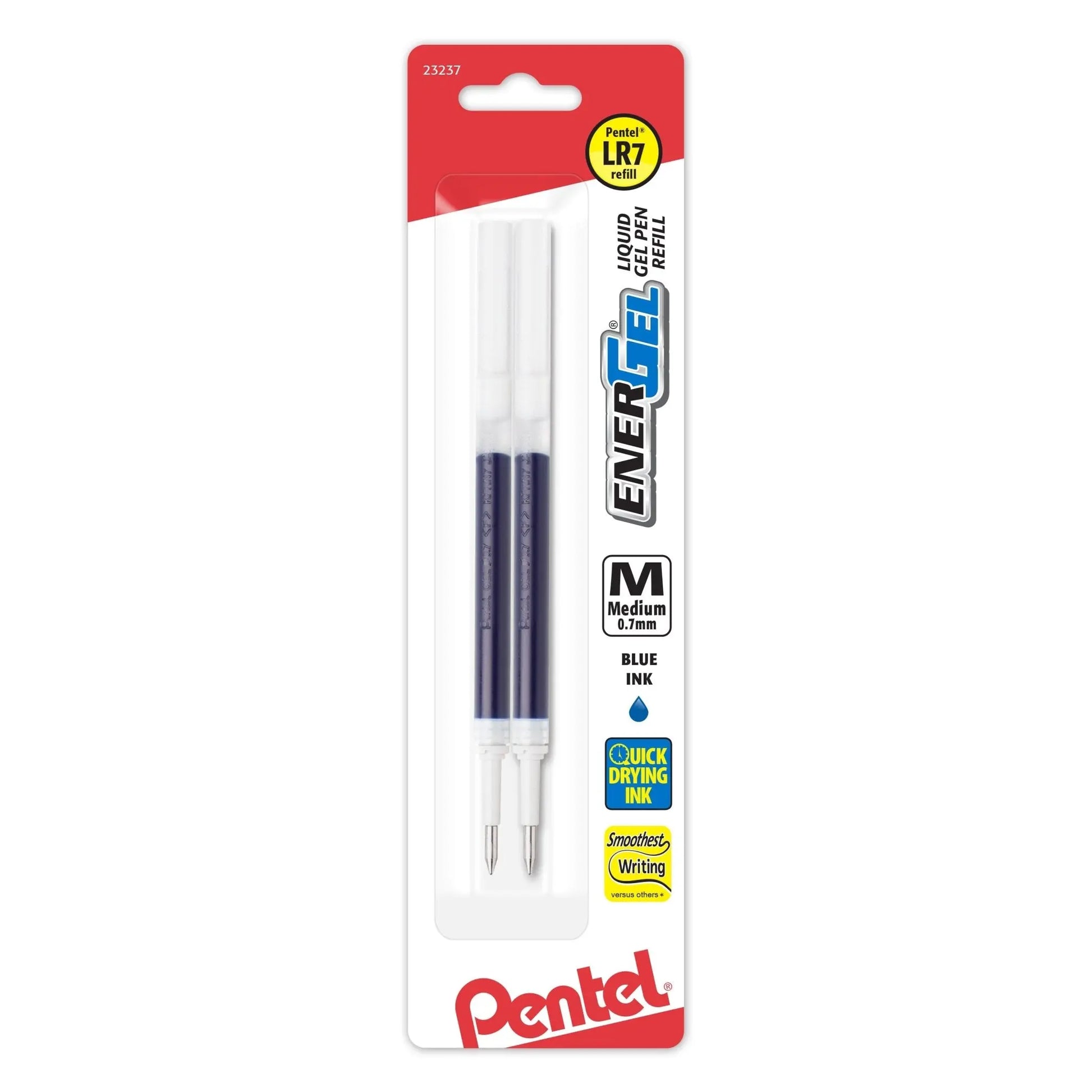 Pentel LR7-P - Ricarica per penna gel Energel, punta in metallo da 0,7 mm, inchiostro rosa, confezione da 2 Pentel LR7-P - Ricarica per penna gel Energel, punta in metallo da 0,7 mm, inchiostro rosa, confezione da 2