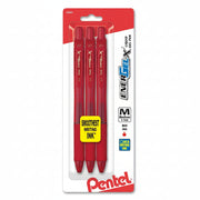 EnerGel - X Liquid Gel Pen Medium Line, Metal Tip, 3 pack - Pentel of America, Ltd.