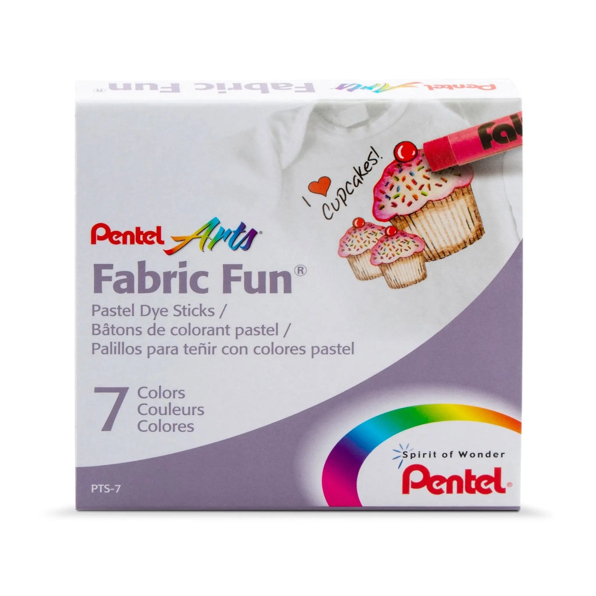 Fabric Fun® Pastel Dye Sticks, Set of 7 - Pentel of America, Ltd.