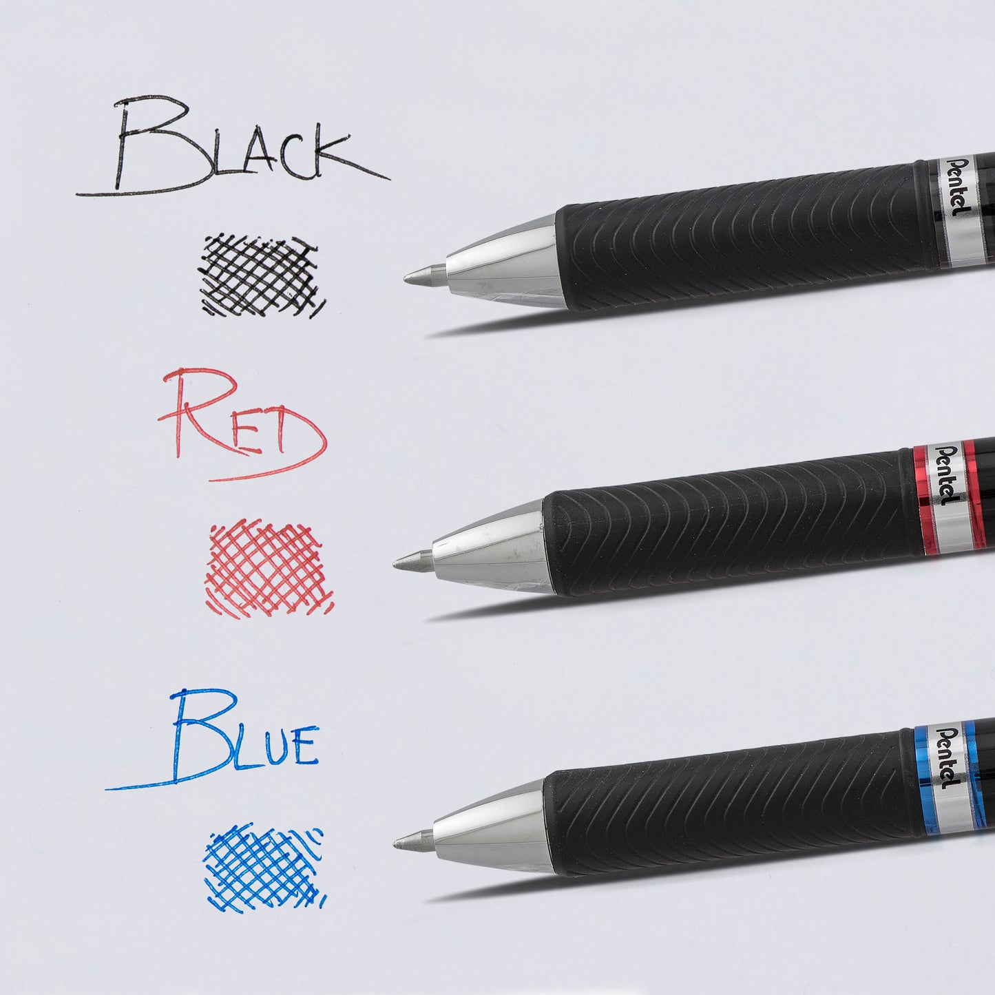 EnerGel PRO Permanent Gel Pen, (0.7mm) Medium Line, Assorted Ink (ABC), 3-Pk
