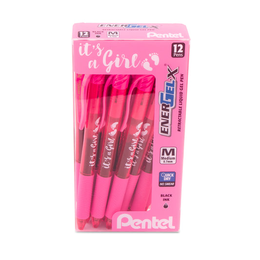 EnerGel-X Liquid Gel Pen Fine Line, Needle Tip - Assorted 8-Pack