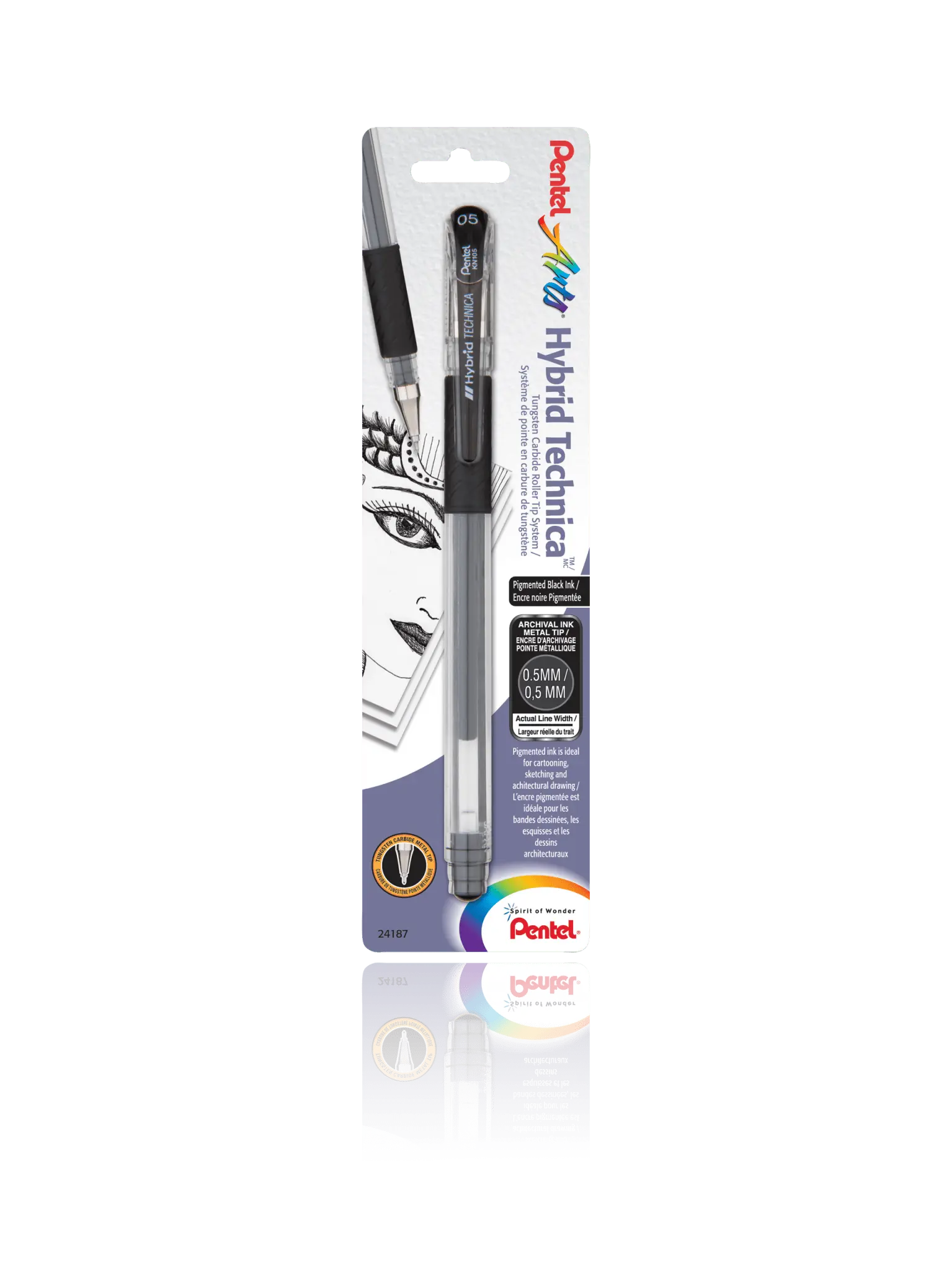 Pentel Hybrid Gel-Tintenroller 'Dual Pen' 3er Set – 0,5 Mm Mit Glitzer & Farbwechsel-Effekt
