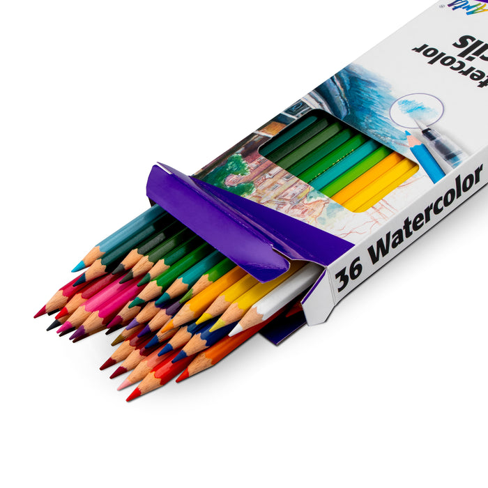 Watercolor Pencils, Firm Texture Watersoluble, Professional
