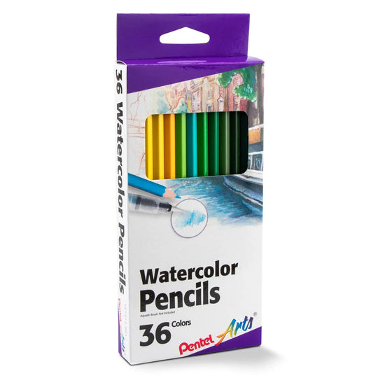 Pentel Arts Watercolor Pencil Set - Assorted Colors, 36 - Pack - Pentel of America, Ltd.