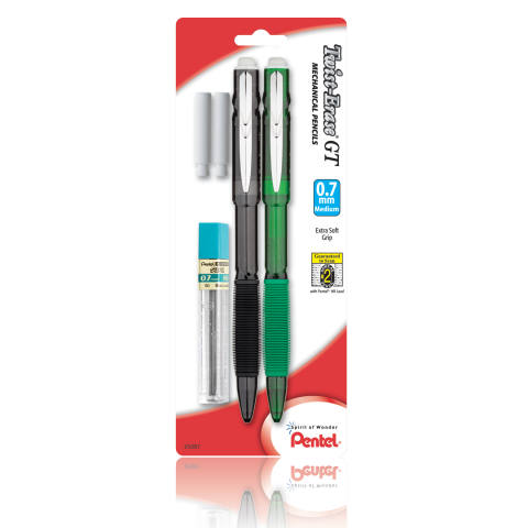 Twist-Erase® GT Mechanical Pencils with Lead Refill and 2 Erasers
