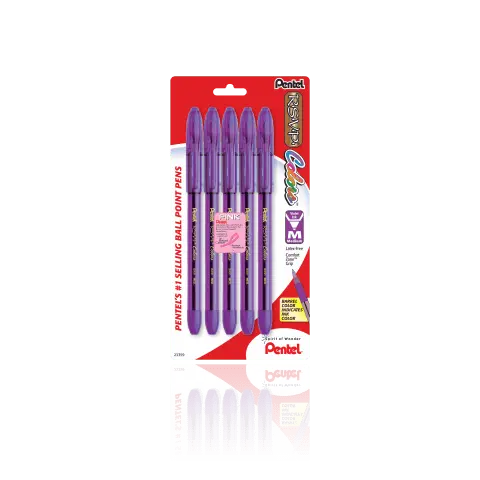 R.S.V.P.® Colors Ballpoint Pen, 5 Pack - Pentel of America, Ltd.