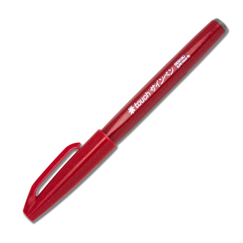 Sign Pen® Brush Tip - Red Ink