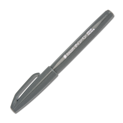 Sign Pen® Brush Tip - Gray Ink