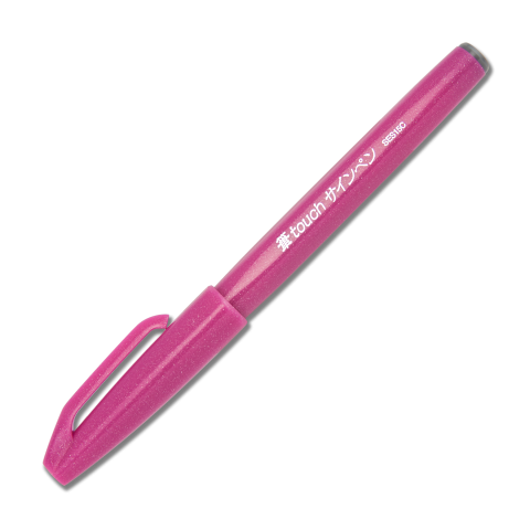 Sign Pen® Brush Tip - Pink Ink