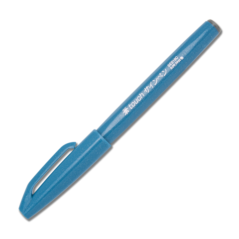 Sign Pen® Brush Tip - Sky Blue Ink