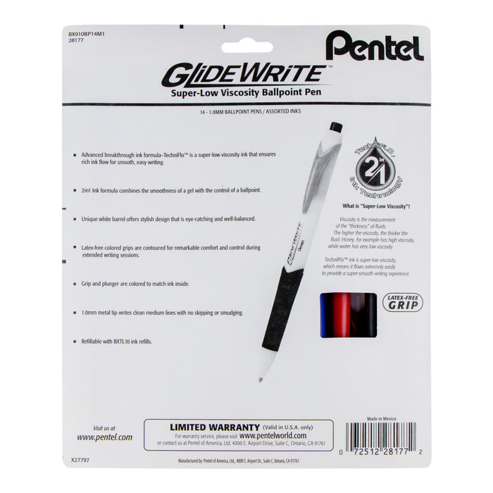 GlideWrite 2-in-1 Ballpoint Pen 14-pk — Pentel of America, Ltd.