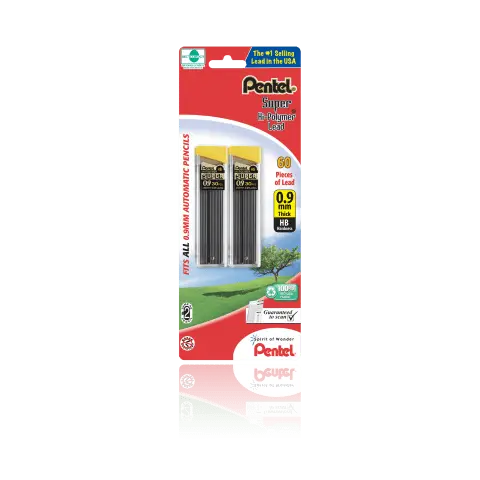 Pentel Super Hi-Polymer Lead Refill 0.5mm HB Grade, 12 Leads Per Tube Pentel Super Hi-Polymer Lead Refill 0.5mm HB Grade, 12 Leads Per Tube