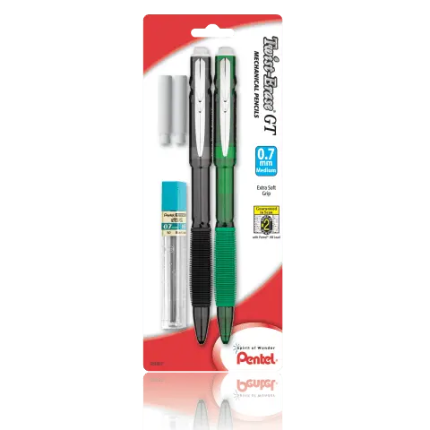 Twist - Erase® GT Mechanical Pencils with Lead Refill and 2 Erasers - Pentel of America, Ltd.