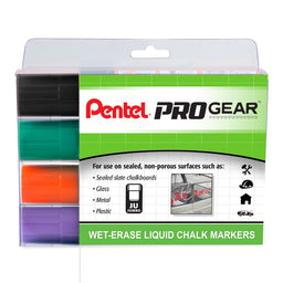 Wet Erase Chalk Marker Set, Chisel Tip, Assorted (WYCB) 4-Pk Plastic B —  Pentel of America, Ltd.