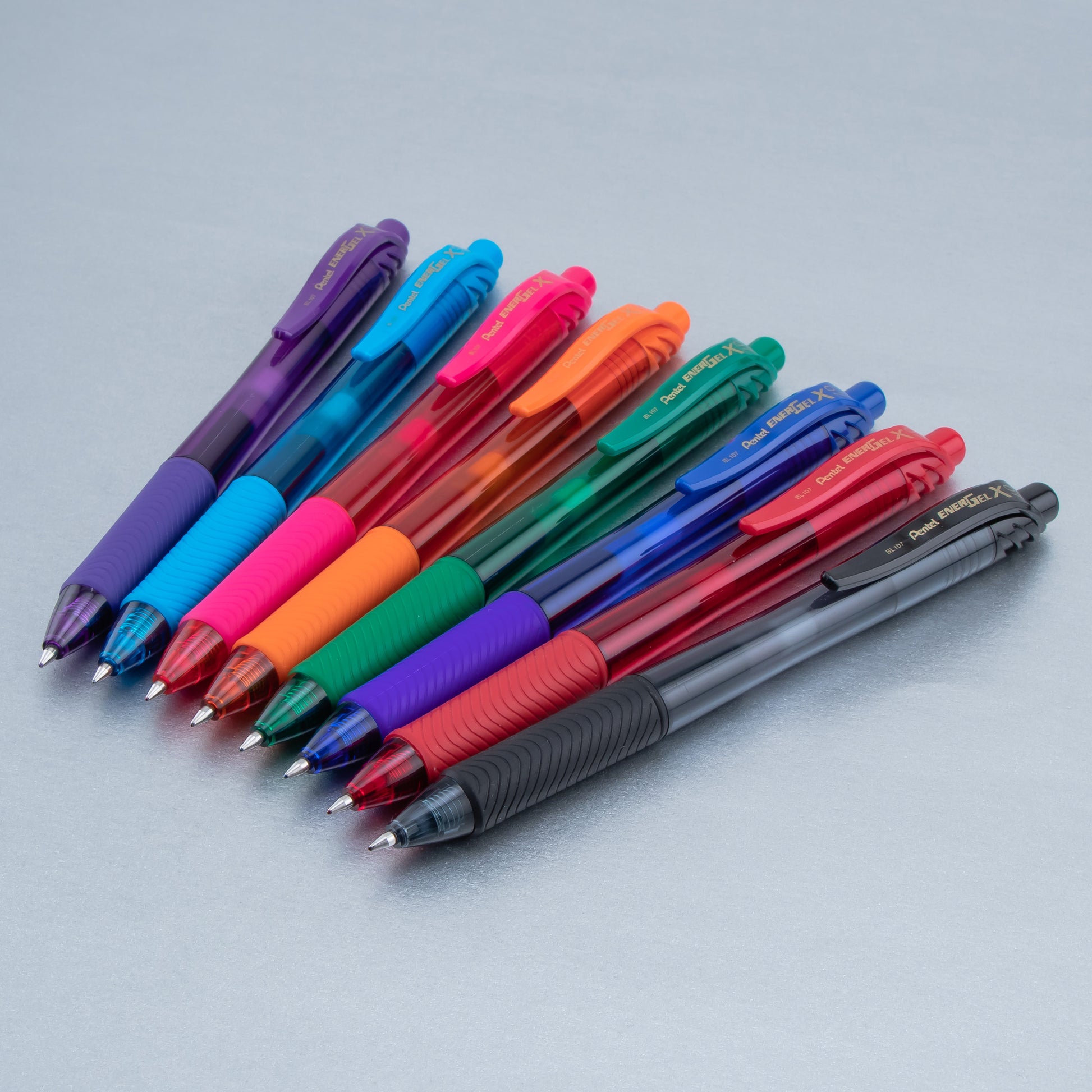 EnerGel®- X™ RollerGel Pen Medium Line, Metal Tip - Assorted 8