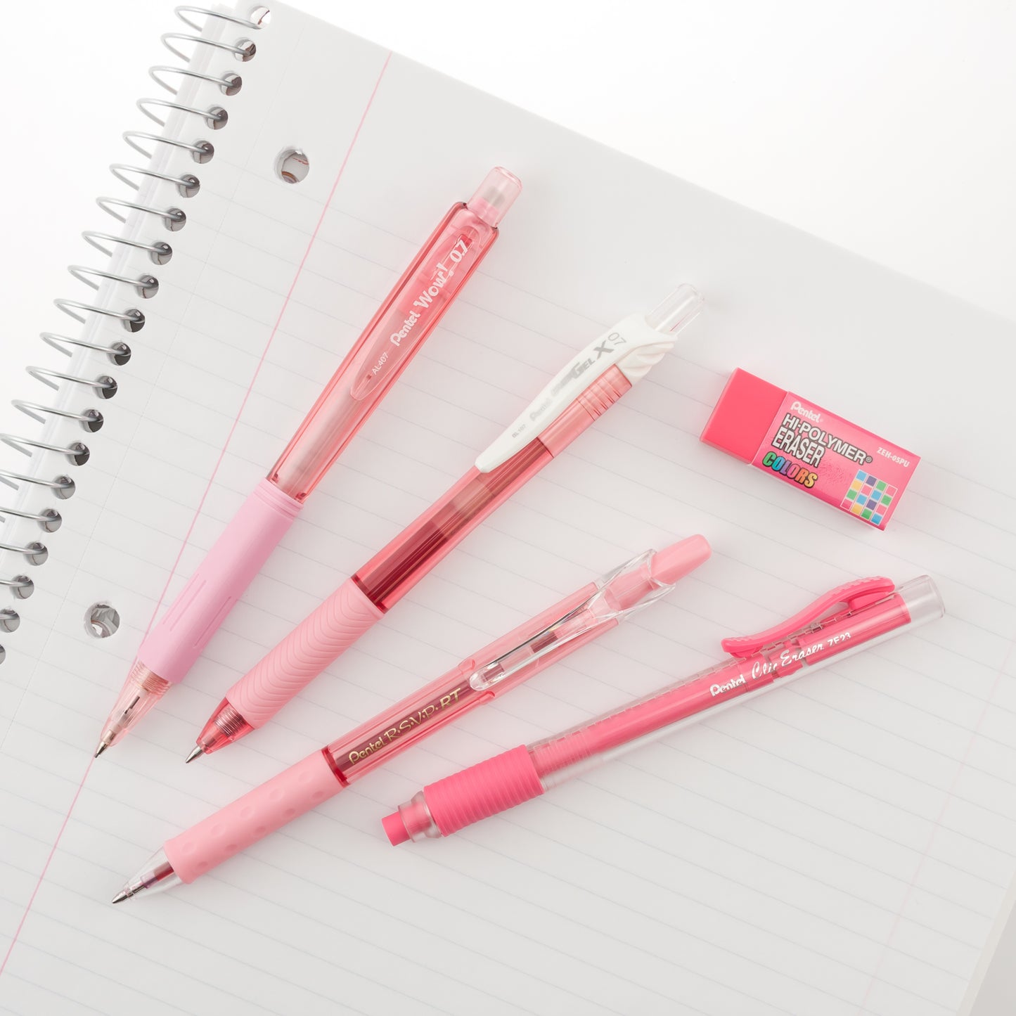Color Shades Writing Pack - Pastel Pink – Pentel of America, Ltd.
