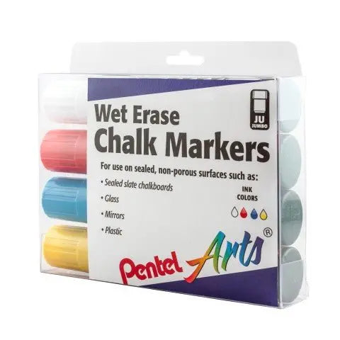 Wet Erase Jumbo - Tip Chalk Marker - 4 - pack - Pentel of America, Ltd.