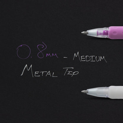Milky Pop Pastel Gel Pen, (0.8mm) Medium Line, Assorted Ink 8-Pk